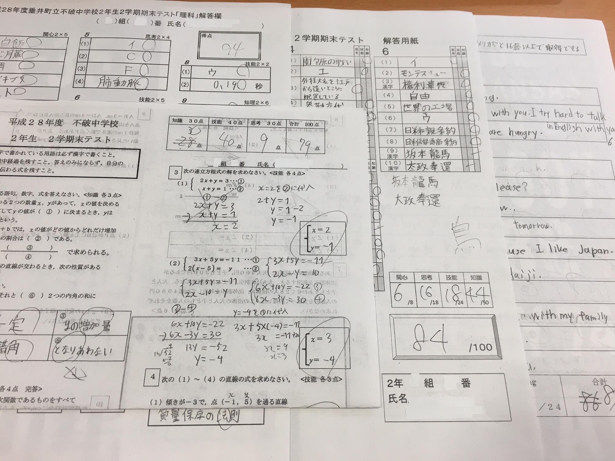 テスト結果 岐阜県大垣市の個別塾 学習塾 ナビ個別指導学院 大垣西校ブログ