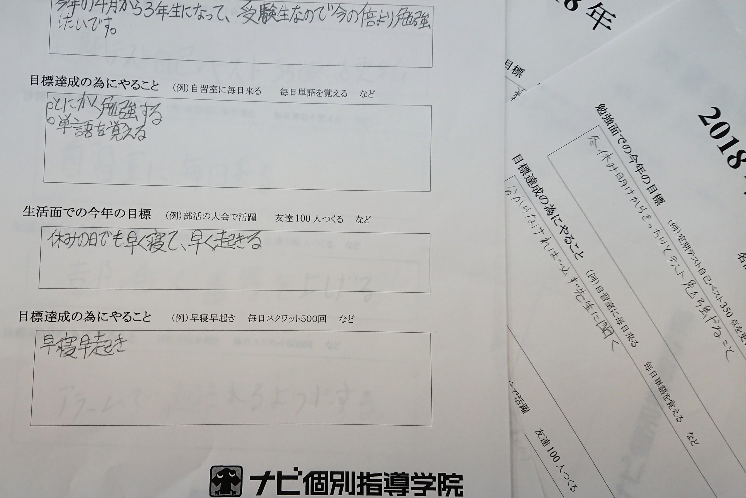 18年決意表明 京都府京都市下京区の個別塾 学習塾 ナビ個別指導学院 西大路校ブログ