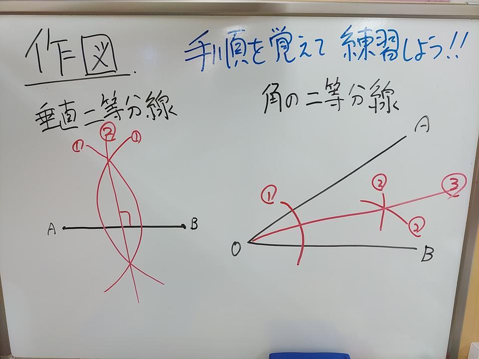 中１ 基本の作図 練習しましたか 2 5 水 静岡県静岡市駿河区